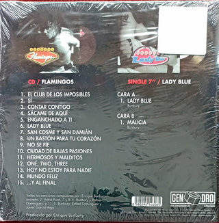 Enrique Bunbury : Lady Blue / Flamingos (7", Single, Ltd + CD, Album, RE)