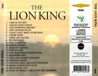 The Copy Cats : The Lion King (CD, Album)