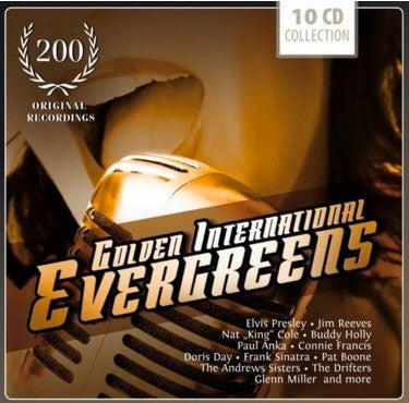 Various : Golden International Evergreens (10xCD + Box, Comp)