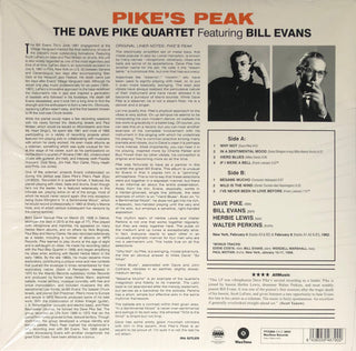 Dave Pike Quartet Featuring Bill Evans : Pike's Peak (LP, Album, Ltd, RE)