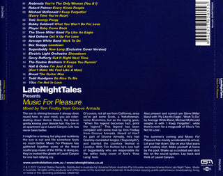 Various : LateNightTales Presents Music For Pleasure (CD, Comp, Mixed)