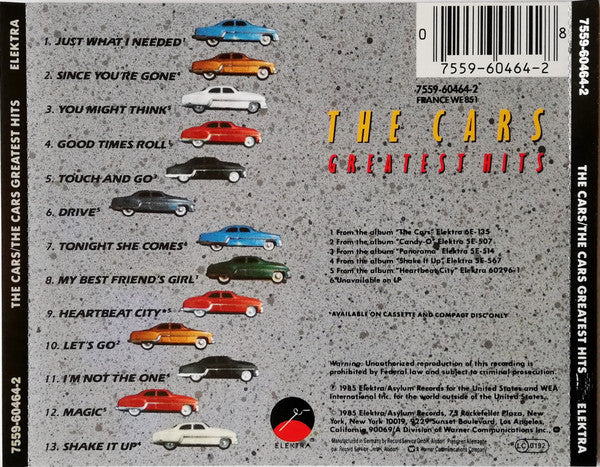 The Cars : The Cars Greatest Hits (CD, Comp, RE)