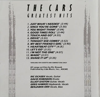 The Cars : The Cars Greatest Hits (CD, Comp, RE)