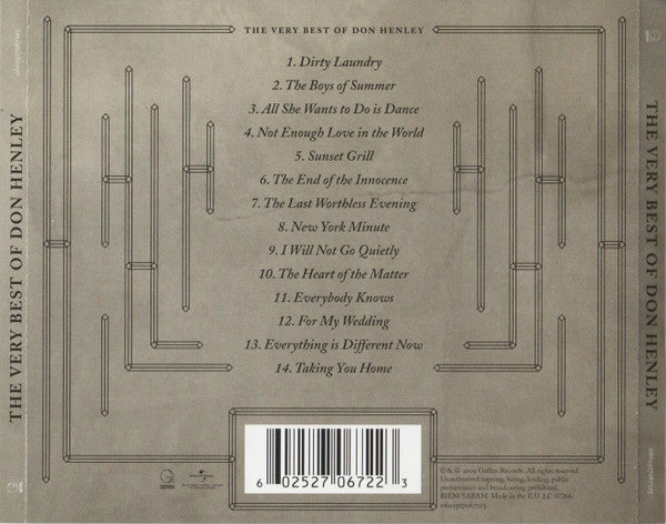 Don Henley : The Very Best Of Don Henley (CD, Comp, RM)