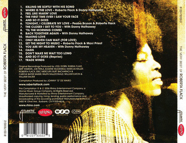 Roberta Flack : The Very Best Of Roberta Flack (CD, Comp, RM, RP)