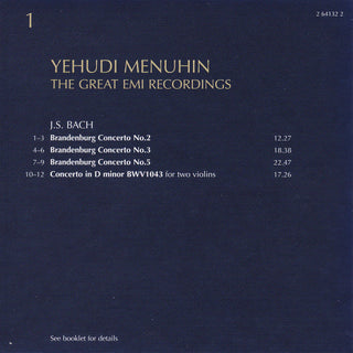 Yehudi Menuhin : The Great EMI Recordings (51xCD, Comp, Mono + Box)