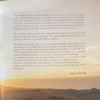 Andrea Bocelli : Believe (CD, Album)