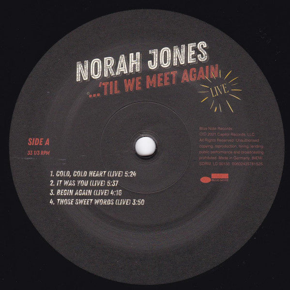 Norah Jones : ...'Til We Meet Again (2xLP, Album, Gat)