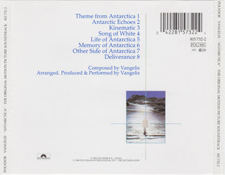 Vangelis : Antarctica (Music From Koreyoshi Kurahara's Film) = 南極物語 (CD, Album, RE, RP, Uni)