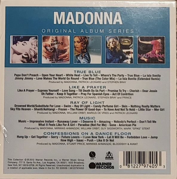 Madonna : Original Album Series (CD, Album, RE, RM + CD, Album, RE + CD, Album, RE )