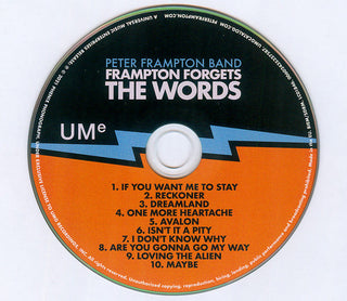 Peter Frampton Band : Frampton Forgets The Words (CD, Album)