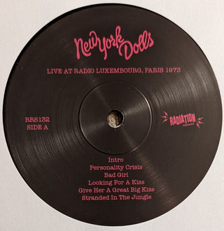 New York Dolls : Live At Radio Luxembourg Paris France December 1973 (LP, RE)