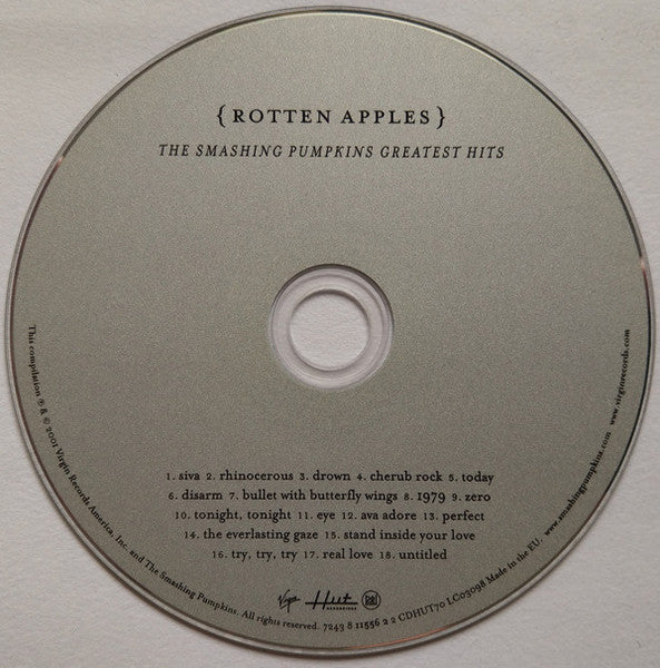 The Smashing Pumpkins : {Rotten Apples} The Smashing Pumpkins Greatest Hits (CD, Comp, RP, Son)