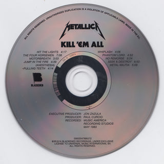 Metallica : Kill 'Em All (CD, Album, RE, RM, Dig)