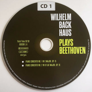 Wilhelm Backhaus Plays Ludwig van Beethoven : Sonatas & Variations & The Complete Concertos (10xCD, Comp, Mono + Box, Cla)