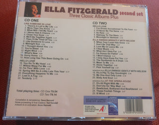 Ella Fitzgerald : Ella Fitzgerald Second Set - Three Classic Albums Plus (2xCD, Comp, RM)