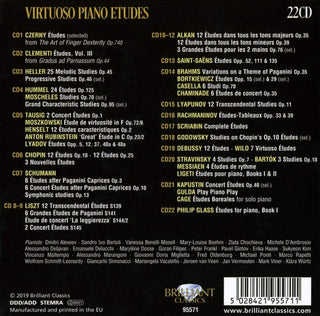Various : Virtuoso Piano Etudes (22xCD, Comp + Box)