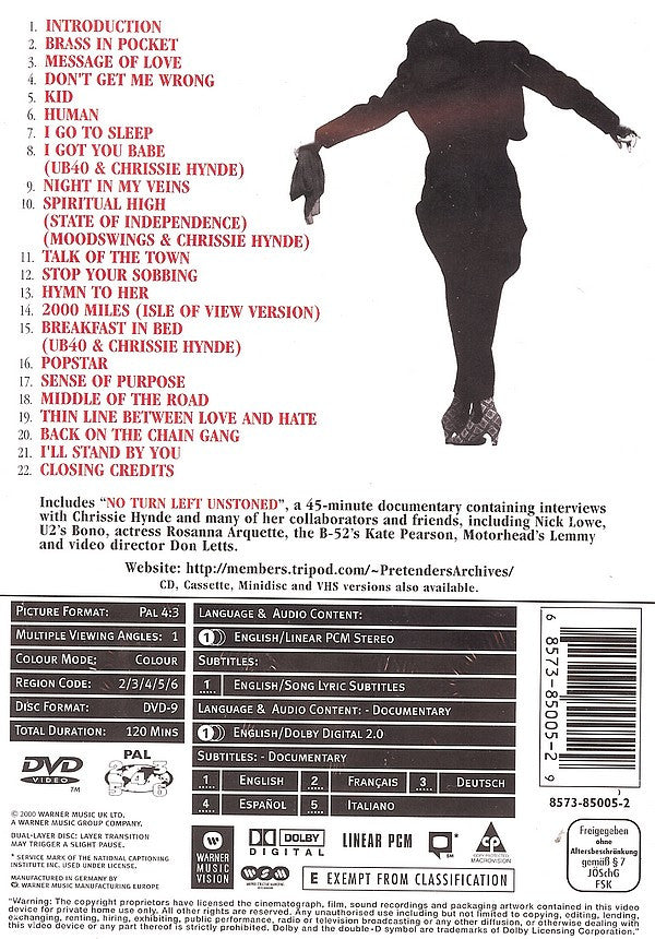 The Pretenders : Greatest Hits (DVD-V, Comp, PAL)