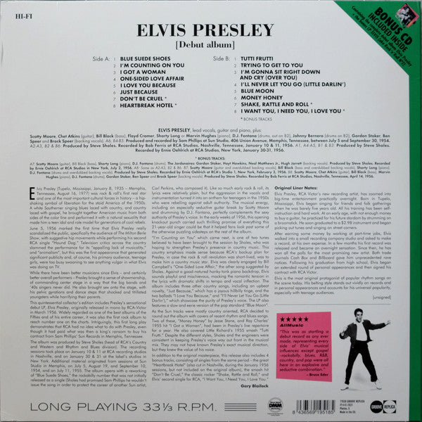 Elvis Presley : Elvis Presley (LP, Album, RE + CD, Album, RE)