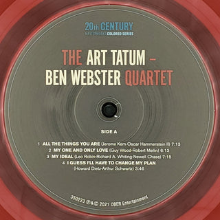 The Art Tatum - Ben Webster Quartet : The Art Tatum - Ben Webster Quartet (LP, Album, Ltd, RE, Red)