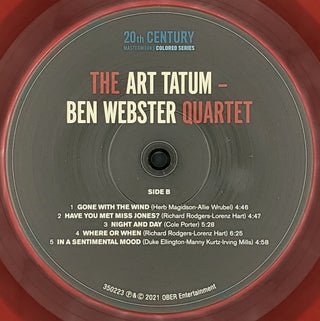 The Art Tatum - Ben Webster Quartet : The Art Tatum - Ben Webster Quartet (LP, Album, Ltd, RE, Red)