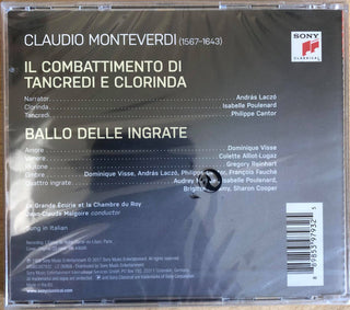 Claudio Monteverdi - Andras Laczó · Isabelle Poulenard · Dominique Visse · Colette Alliot-Lugaz · Gregory Reinhart · La Grande Ecurie Et La Chambre Du Roy · Jean-Claude Malgoire : Il Combattimento Di Tancredi E Clorinda; Ballo Delle Ingrate (CD, Album)