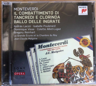 Claudio Monteverdi - Andras Laczó · Isabelle Poulenard · Dominique Visse · Colette Alliot-Lugaz · Gregory Reinhart · La Grande Ecurie Et La Chambre Du Roy · Jean-Claude Malgoire : Il Combattimento Di Tancredi E Clorinda; Ballo Delle Ingrate (CD, Album)