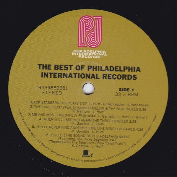 Various : The Best Of Philadelphia International Records  (LP, Comp)