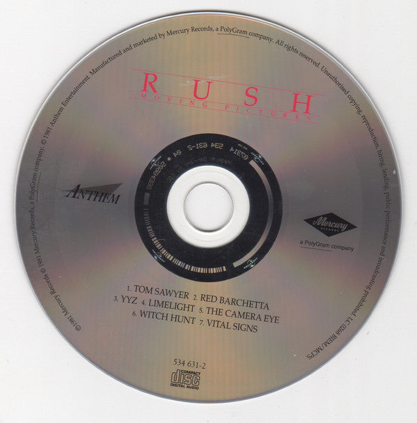 Rush : Moving Pictures (CD, Album, RE, RM, RP, EDC)