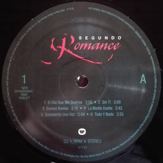 Luis Miguel : Segundo Romance (LP, Album, RE)