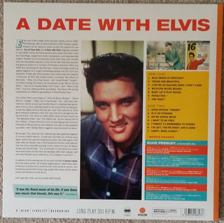 Elvis Presley : A Date With Elvis (LP, Comp, Ltd, RE, Ora)