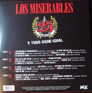 Los Miserables : 25 Años Y Todo Sigue Igual  (2xLP, Comp, RE)