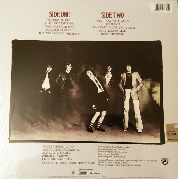 AC/DC : Highway To Hell (LP, Album, RE)