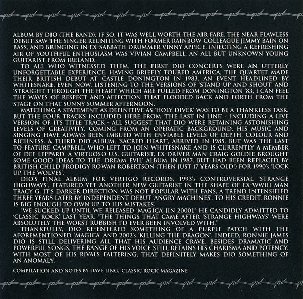 Dio (2) : The Collection (CD, Comp, Son)