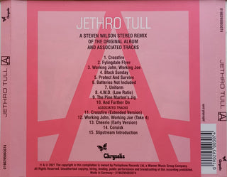 Jethro Tull : A  (CD, Album, RE, RM)