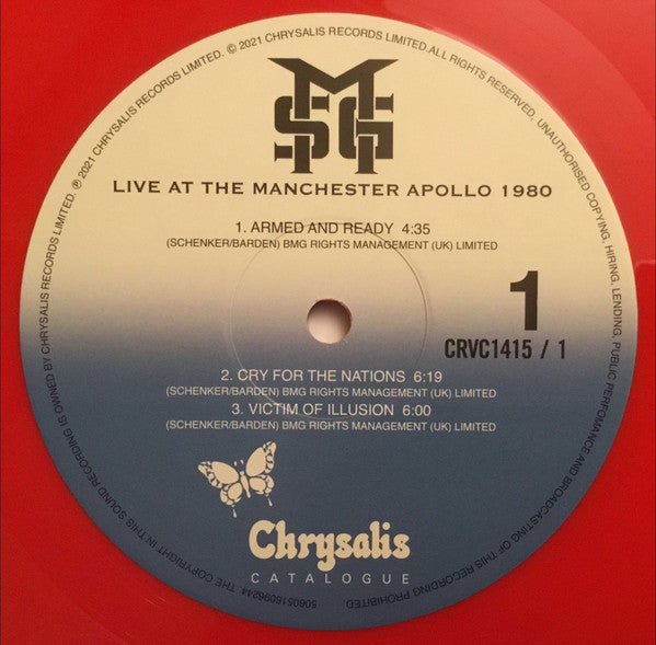 The Michael Schenker Group : Live At The Manchester Apollo 1980 (2xLP, Album, RSD, Ltd, Red)