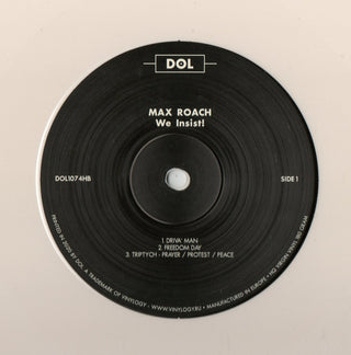 Max Roach : We Insist! Max Roach's - Freedom Now Suite (LP, Album, RE, Whi)