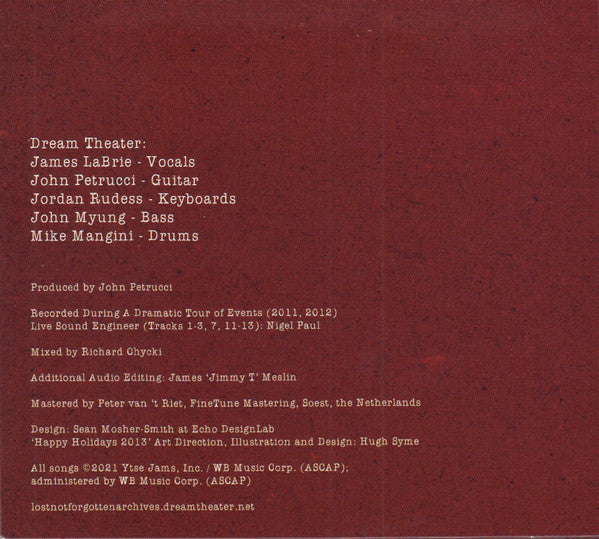 Dream Theater : A Dramatic Tour Of Events - Select Board Mixes (2xCD, Album, RE)