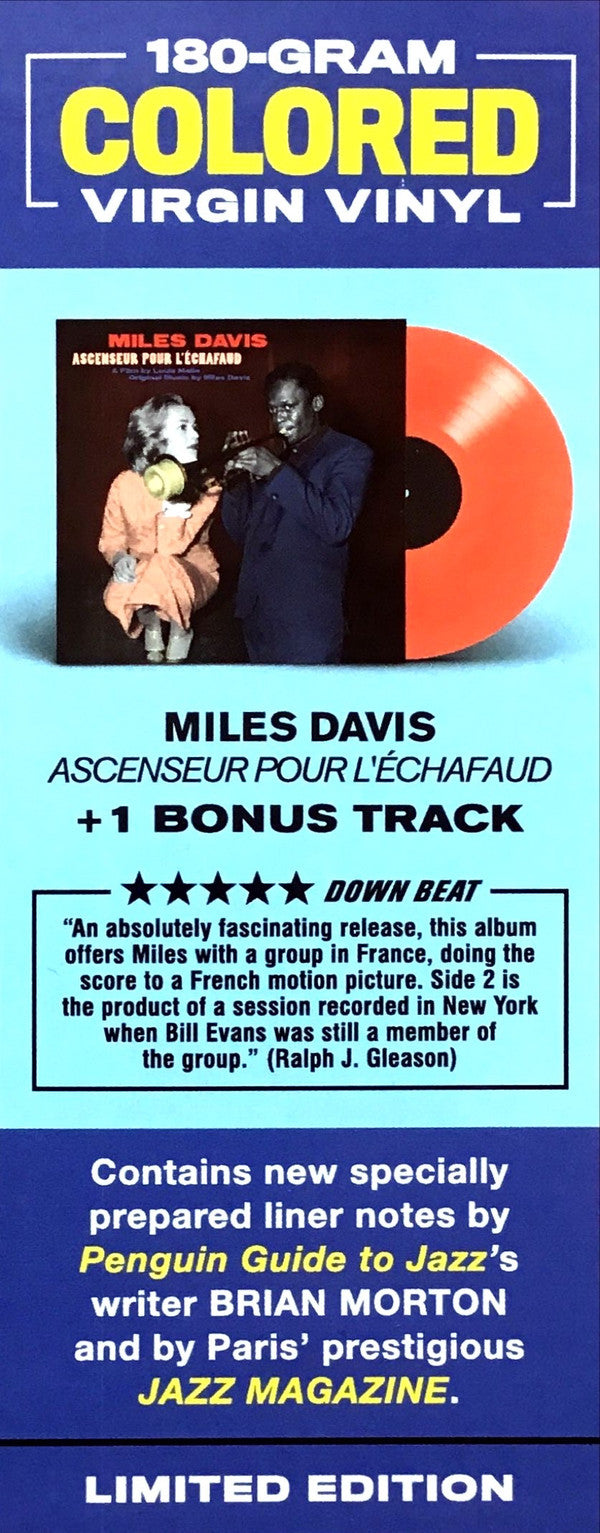 Miles Davis : Ascenseur Pour L'échafaud (Lift To The Scaffold) (LP, Album, Comp, RE, Red)
