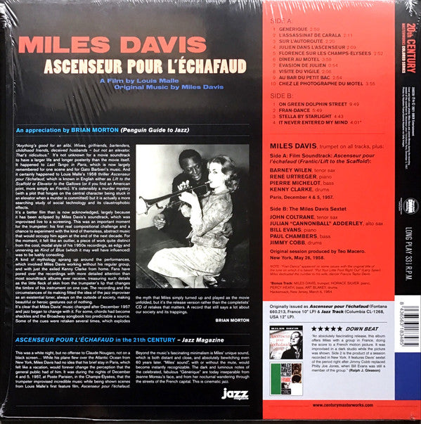Miles Davis : Ascenseur Pour L'échafaud (Lift To The Scaffold) (LP, Album, Comp, RE, Red)