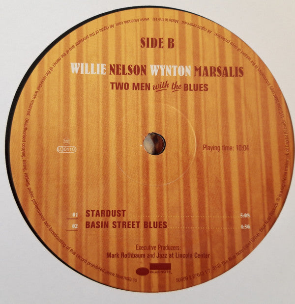 Willie Nelson, Wynton Marsalis : Two Men With The Blues (2xLP, Album)