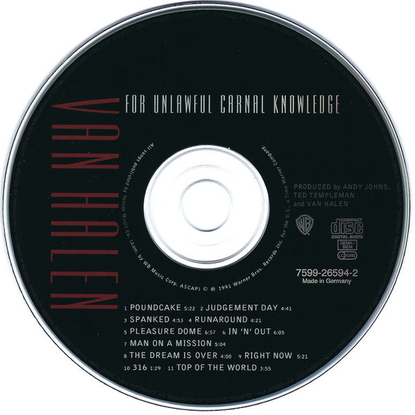 Van Halen : For Unlawful Carnal Knowledge (CD, Album, RE)