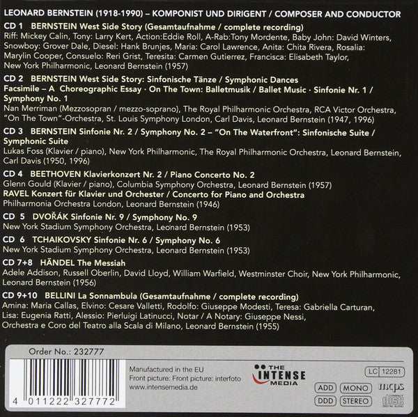 Leonard Bernstein : Leonard Bernstein (10xCD + Box, Comp)