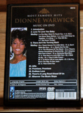 Dionne Warwick : Most Famous Hits - The Lady - Live (DVD-V, PAL)