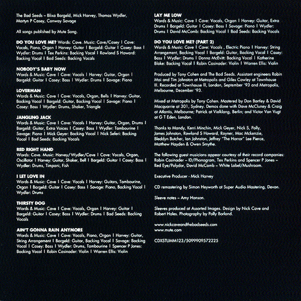 Nick Cave And The Bad Seeds* : Let Love In (CD, Album, RE, RM)