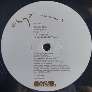 Enya : Watermark (LP, Album, RE)