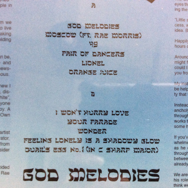 frYars : God Melodies (LP, Album, Ltd, Gol)