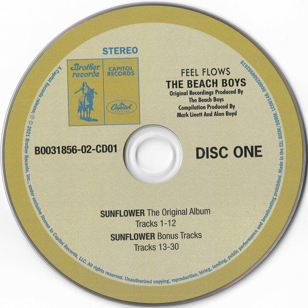 The Beach Boys : Feel Flows (The Sunflower & Surf's Up Sessions · 1969-1971) (CD, Album, RE, RM + CD, Album, RE, RM + Comp)