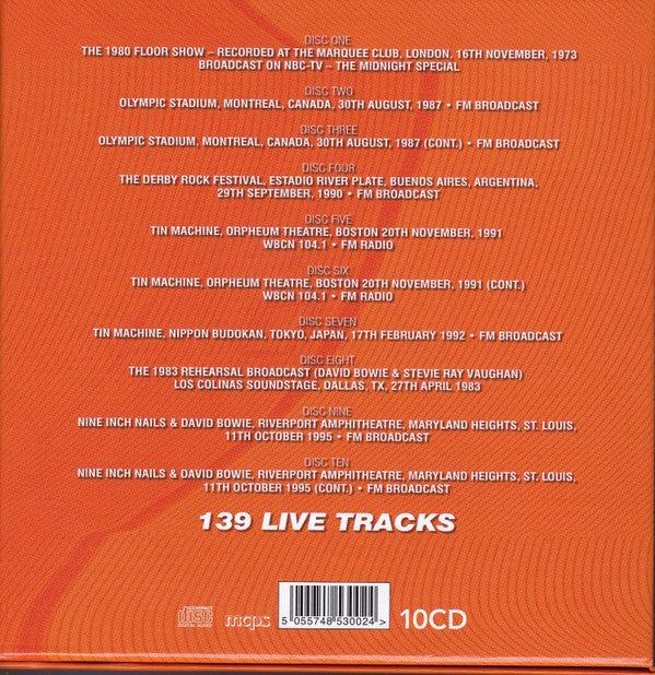 David Bowie : Live Volume Two (10xCD, Comp, Unofficial + Box)