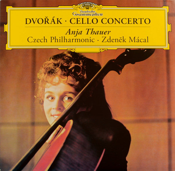 Anja Thauer, Antonín Dvořák, The Czech Philharmonic Orchestra, Zdeněk Mácal : Cello Concerto (LP, RE)